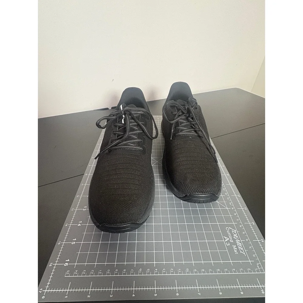 Orthofeet Womens Black Knit Athletic Walking Shoes Sneakers Comfort Support